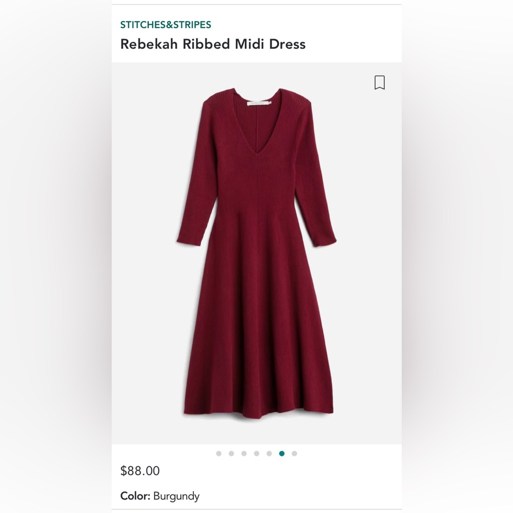 Rebecca Ribbed Midi Dress